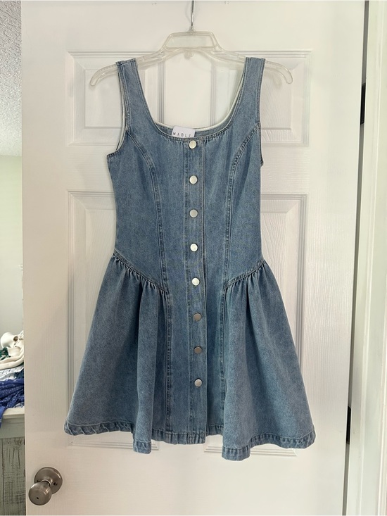 Mable Dresses & Skirts - Denim Button-Front Blue Jean Dress